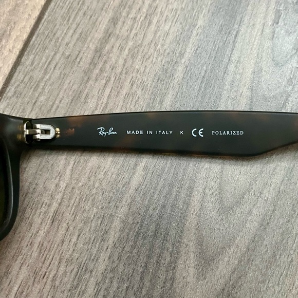 Ray-Ban Polarized Sunglasses with Matte Tortoise Finish - Picture 2 of 5